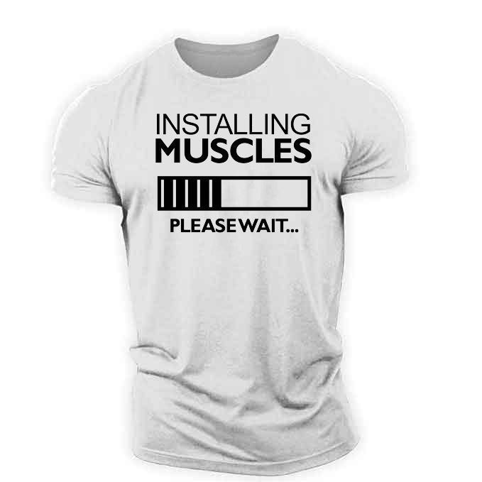 T-shirt Installing Muscles