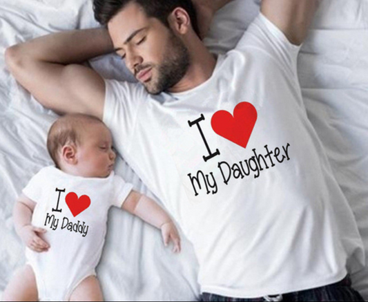 Father Women's T-shirt Parent-child Top Short Sleeve