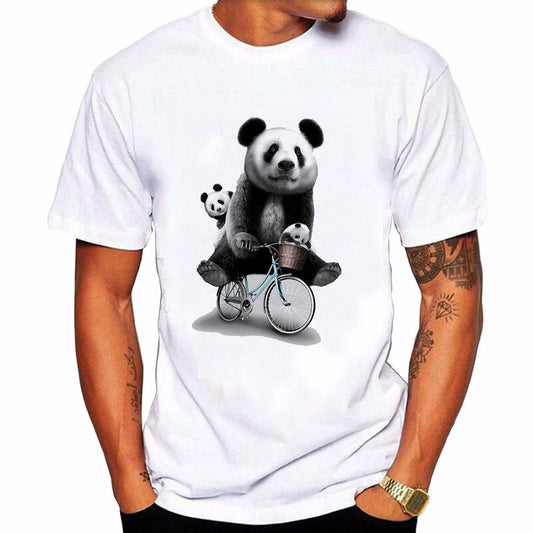 T-shirt Panda e Gato