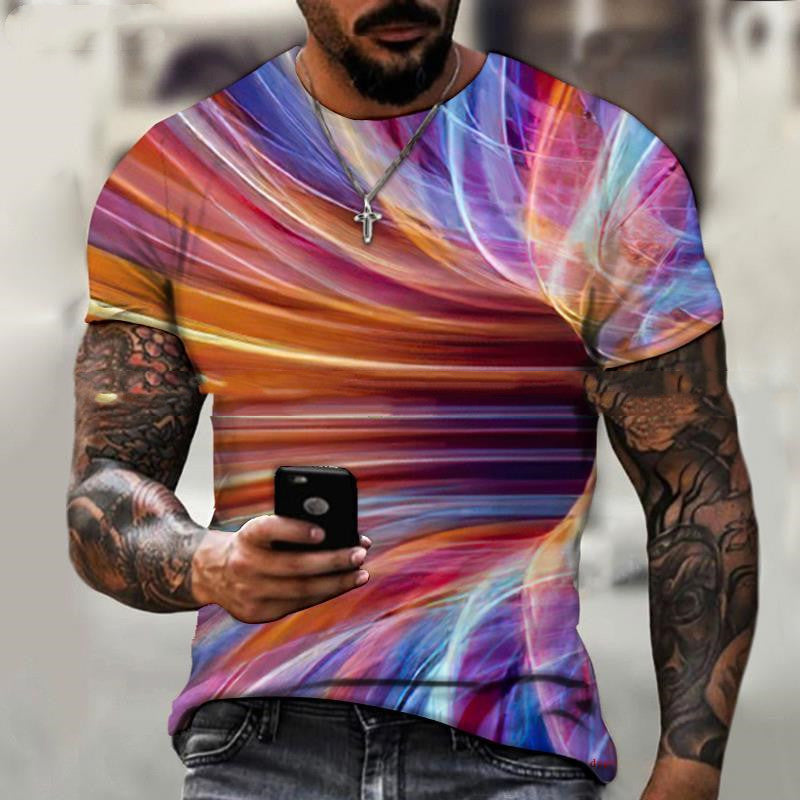 T-Shirt tornado de cores