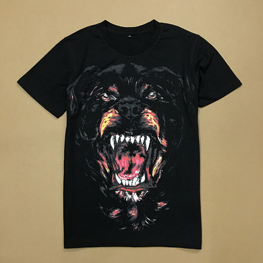 Dog Head Short-sleeved T-shirt  Big Evil