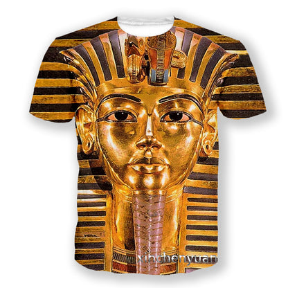 Egyptian Pharaoh Round Neck Short Sleeve
