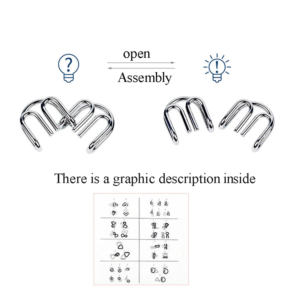 Puzzle Metal Montessori Wire IQ