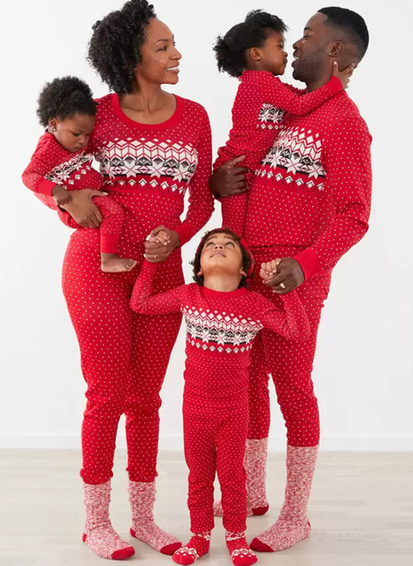 Parent-Child Pajama Set for Christmas