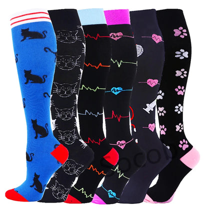 Pairs Compression 6/7  Socks Women Men