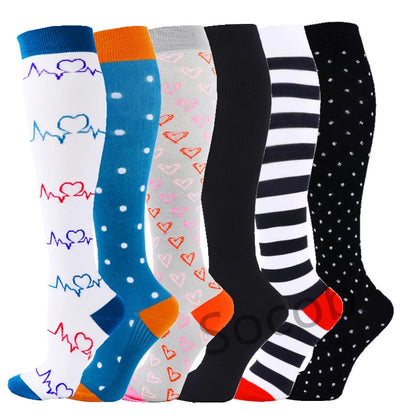 Pairs Compression 6/7  Socks Women Men