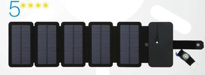 Outdoor Folding Solar Panel Charger Portable 5V 2.1A USB Output Devices Camp Hiking Backpack Travel Power Supply For Smartphones