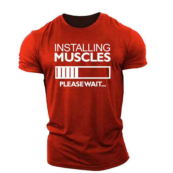 T-shirt Installing Muscles
