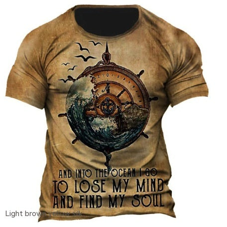 T-shirt 3D Compass